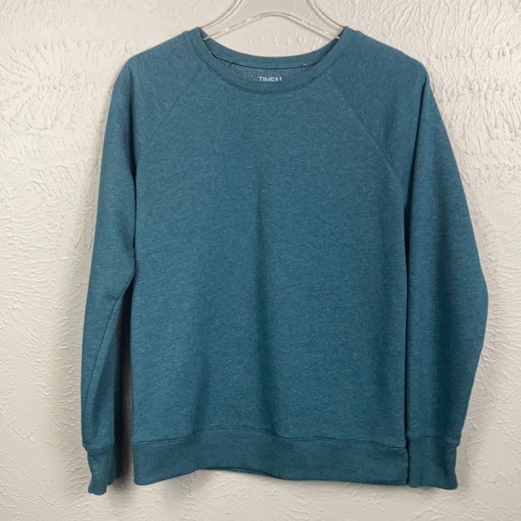 Time and Tru Tops - Time And Tru Dark Teal Long Sleeve Pullover Size M